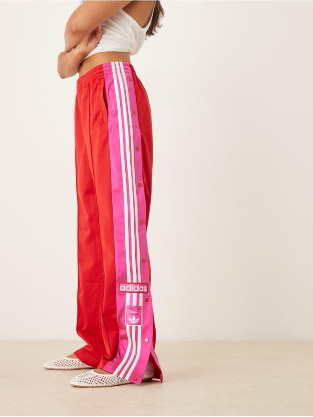 adidas Originals Adibreak Women's Snap Track Pants Red/Pink